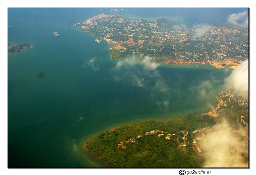 Andaman islands aerial view