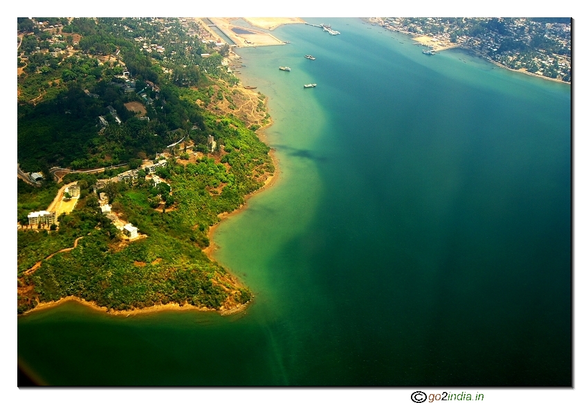 Andaman islands aerial view