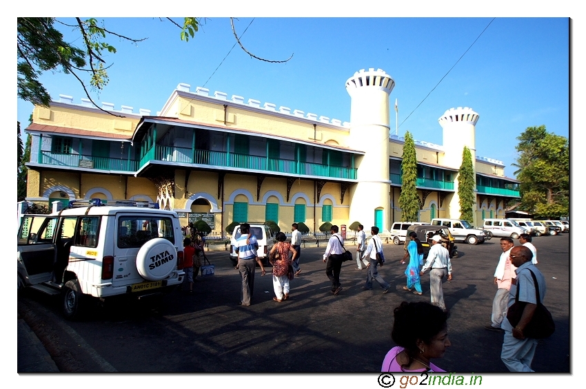 Cellular jail outside front view in Andaman