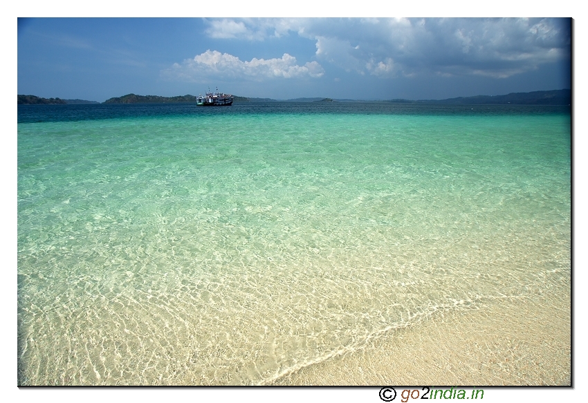 Jolly buoy island seascape in Andaman