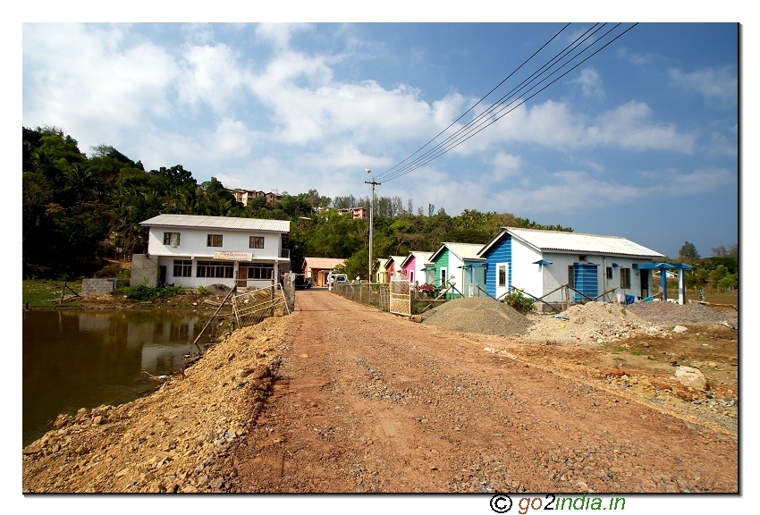 Resorts view near Corbyn's cove beach of Andaman
