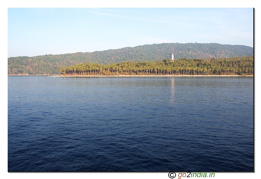 North bay island light house view on the way to Havelock in Andaman