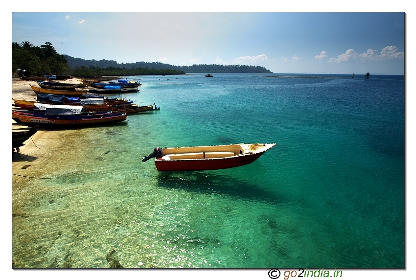 Havelock beach at shipping point - Andaman