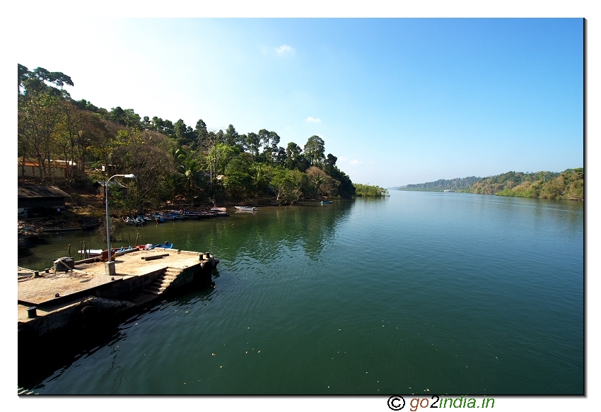 Crossing sea  to proceed to mud valcano or limestone caves in Andaman