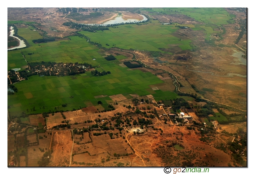 Aerial view near Chennai - Tamilnadu state of India