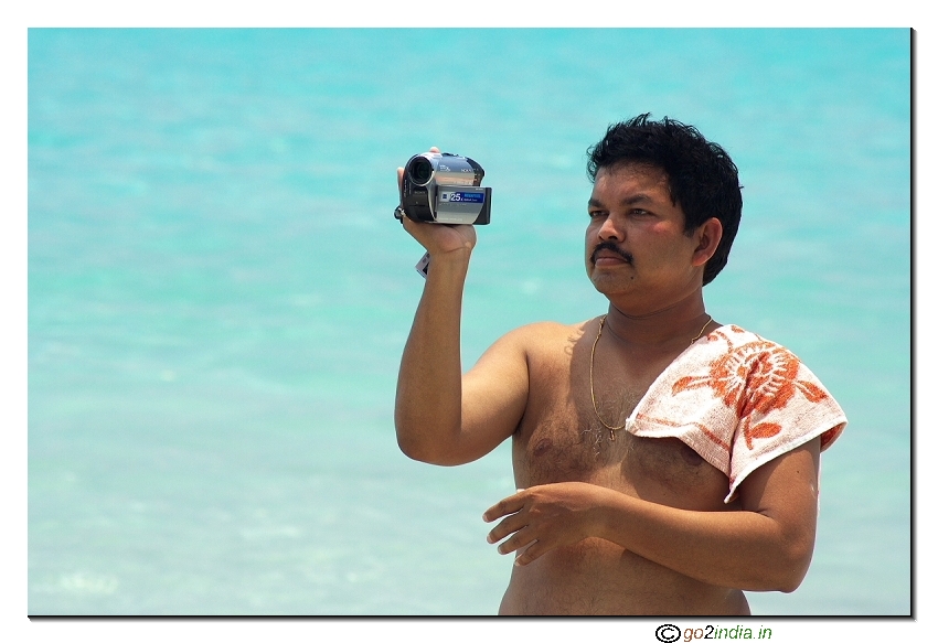 Person taking video