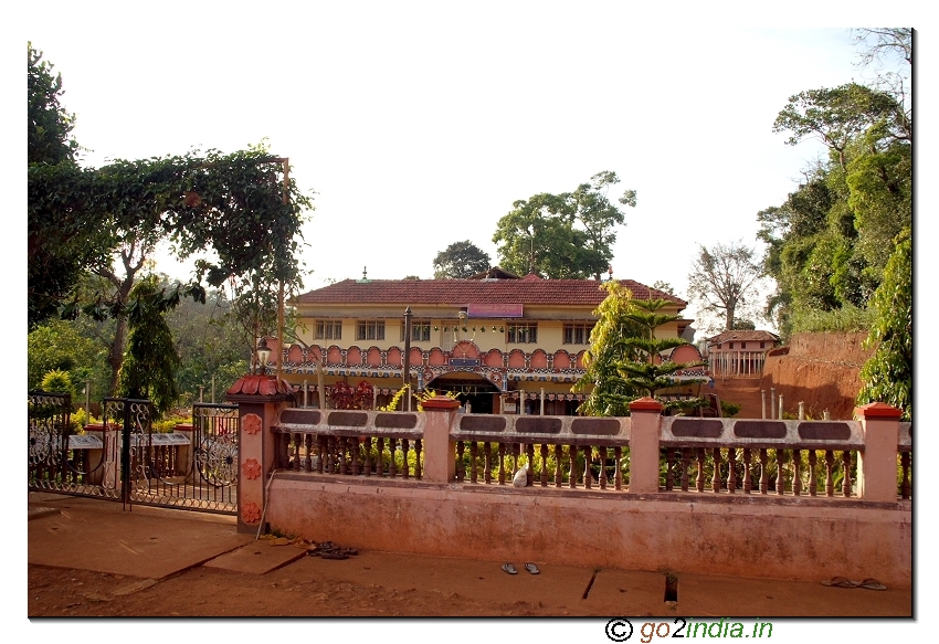 Complete view of Goddess chaudamma temple at Sigandur