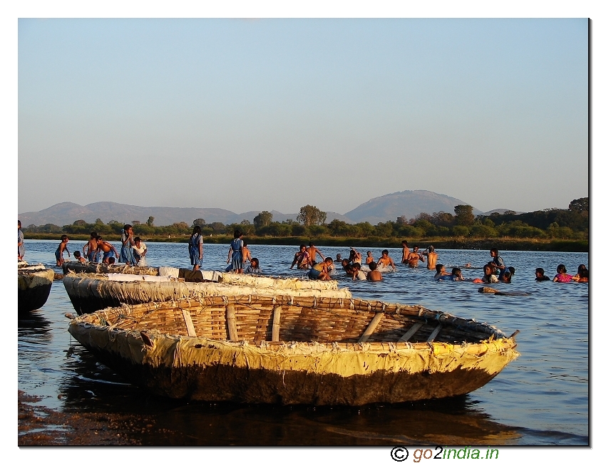 Banks of river Kaveri near Talakkad, river crossing area