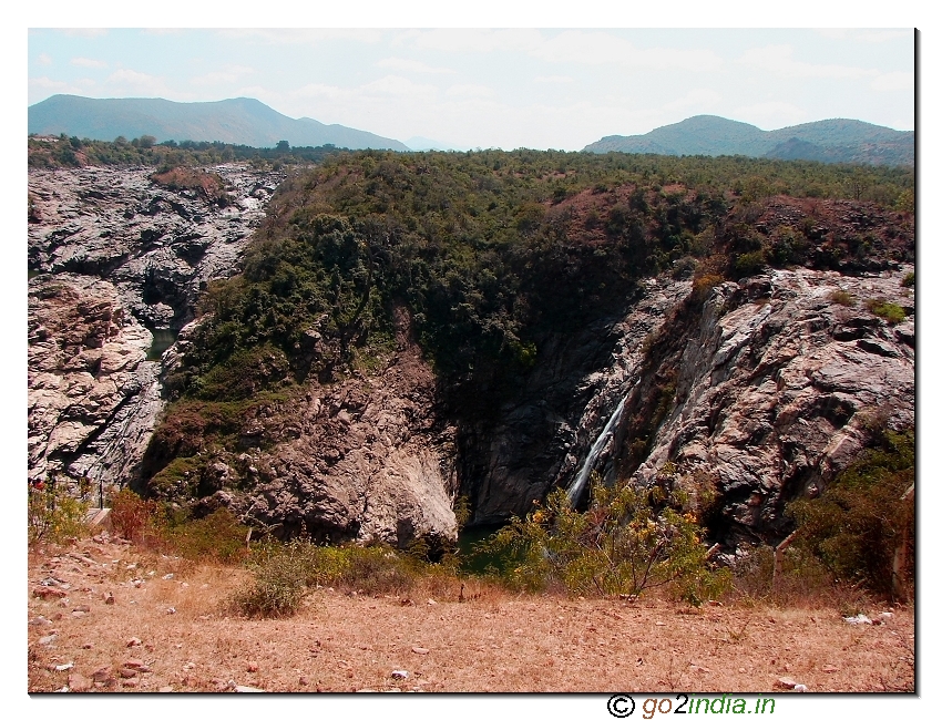 Gaganachukki and Bharachukki water falls in Shivanasamudra near Mysore