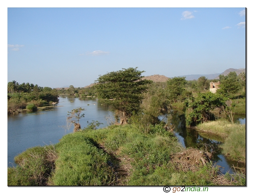 Back water of river Kaveri before Gaganachukki and Bharachukki water falls