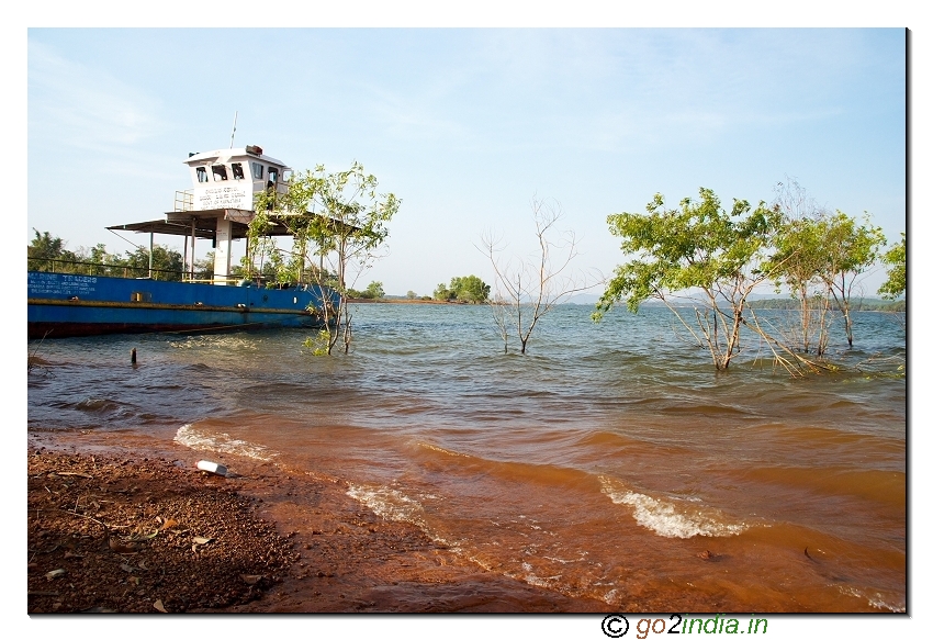 Sharavathi river crossing at Sigandur