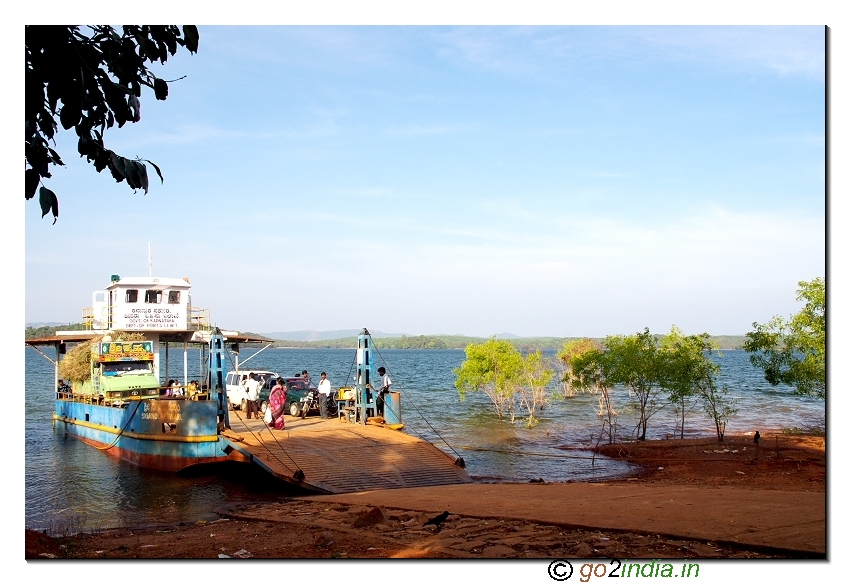 Jetty at Sigandur sharavathi river crossing near Kalasavalli