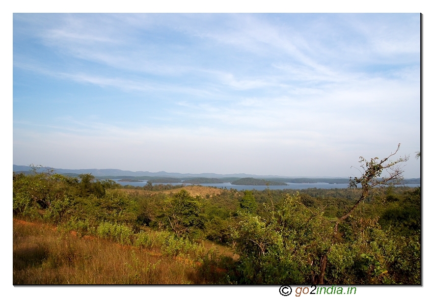 Small islands at river sharavathi near Sigandur