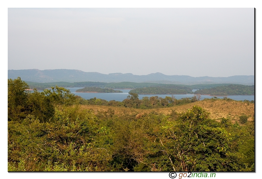 Small islands at river sharavathi near Sigandur