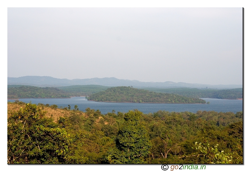Small islands at river sharavathi near Sigandur