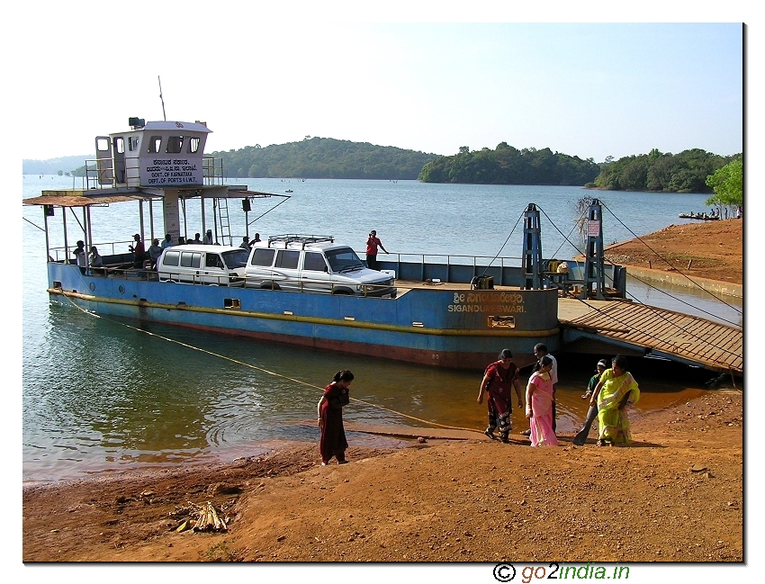 Jetty at Sigandur sharavathi river crossing