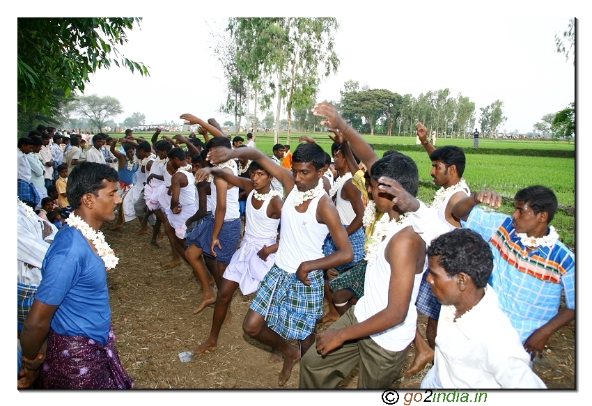 Village dance during the festival