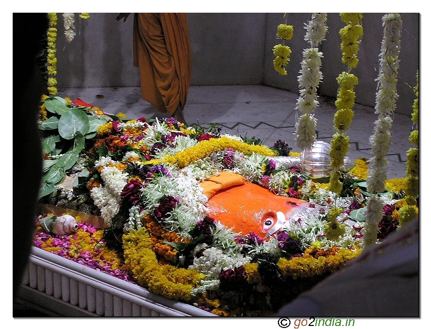 Bhadra Hanuman (sleeping Hanuman) temple in Maharashtra