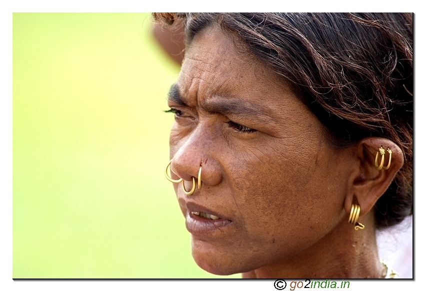 Araku tribal woman near Visakhapatnam in Andhrapradesh