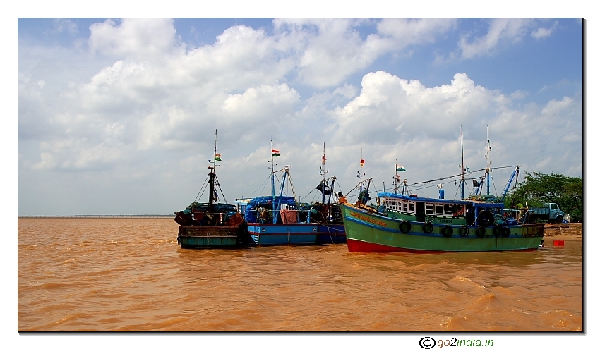 Antarvedi sea meeting point of river Godavari in Andhrapradesh - India