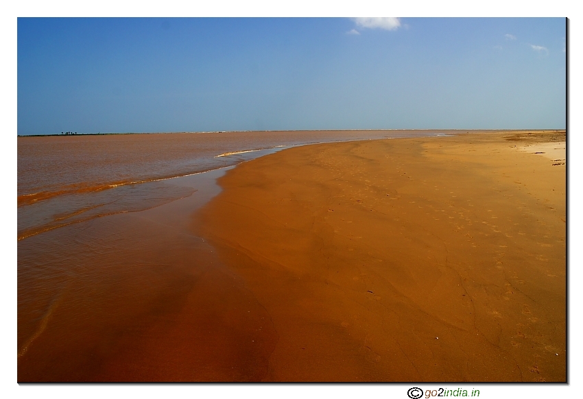Godavari  river and Sea    Antarvedi  East Godavari district  Andhrapradesh