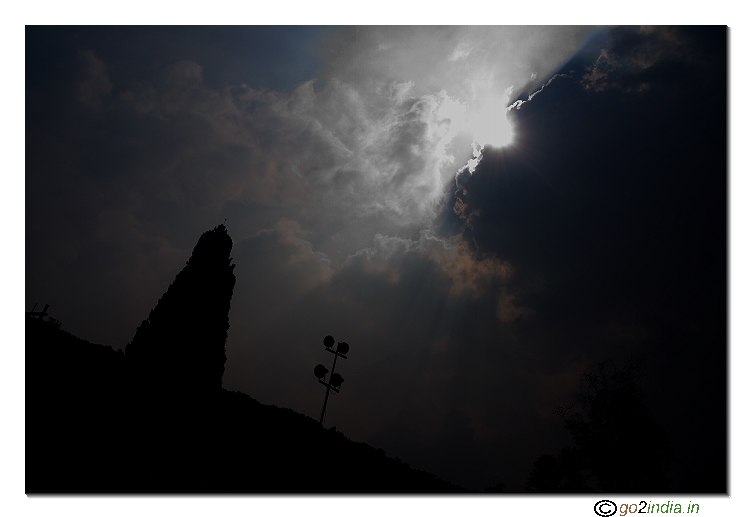 Sun set cloud formation at Kaniti reservoir Vizag steel plant