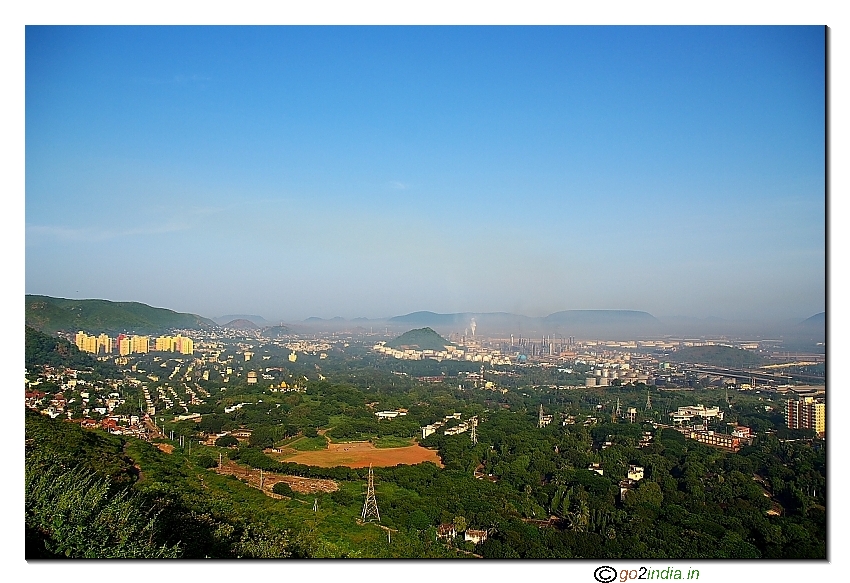 Industry area view from the Yarada hill