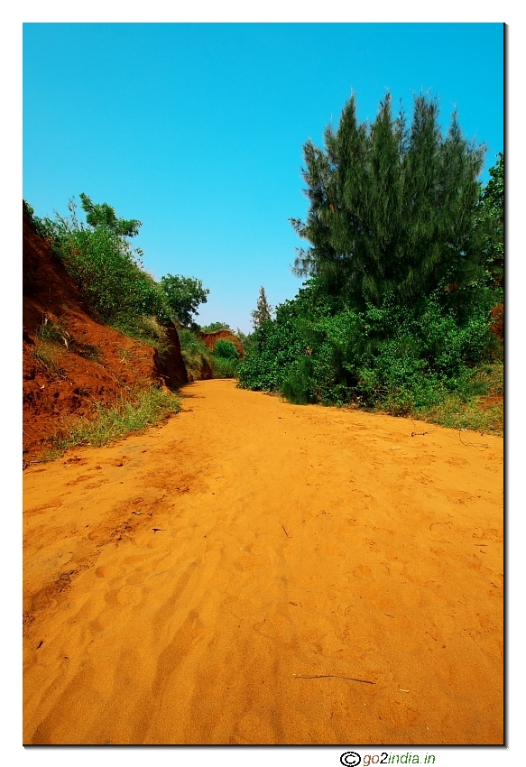 Erra Matti Dibbalu vertical view Rishi Konda beach Visakhapatnam