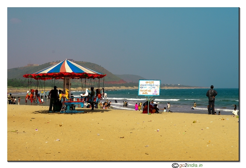 Games for kids at Rishikonda beach