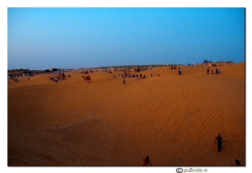 Evening at Sam Sand dunes 