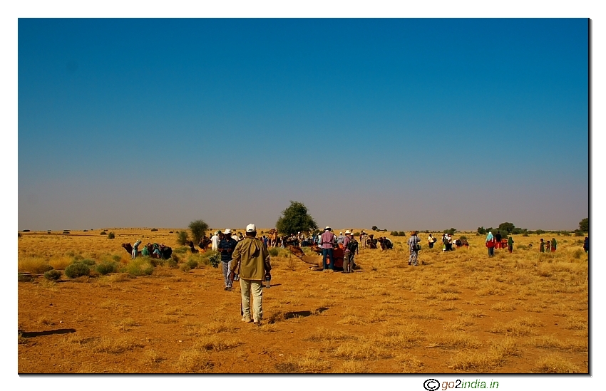 During camle safari-after rest