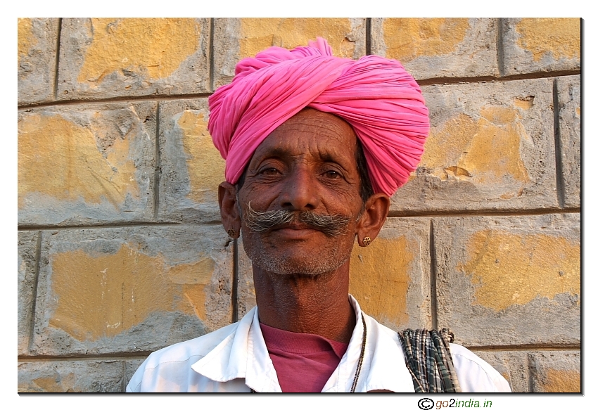 Villager at Dhaneli village