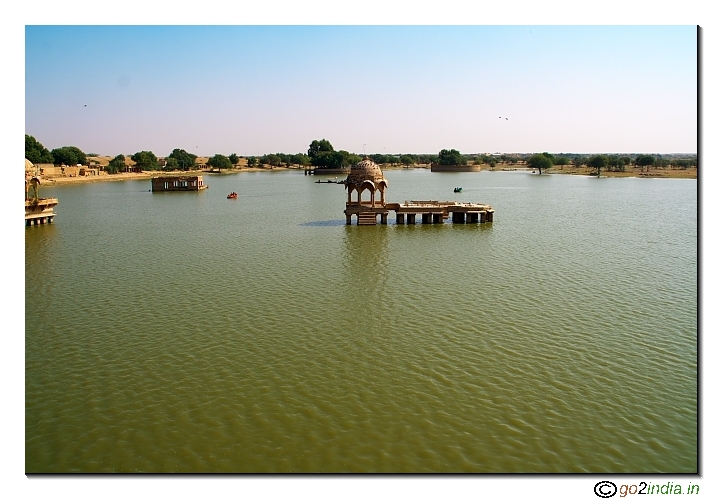 Gadisar Lake blue water