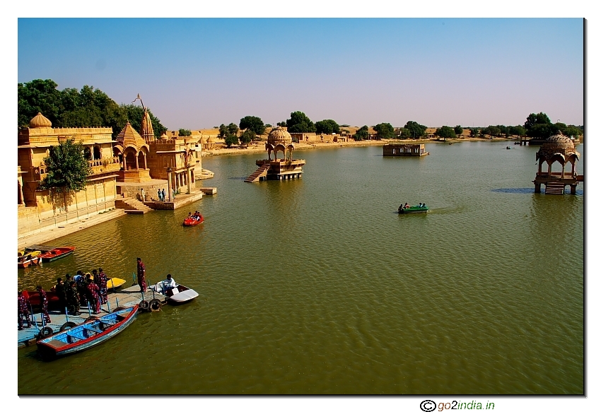 Gadisar Lake with boating facility