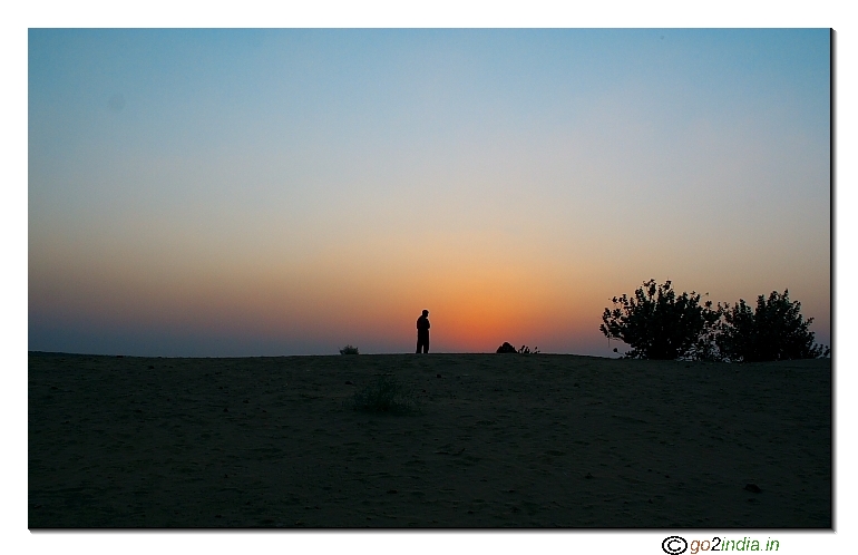 Sunset near Barna village