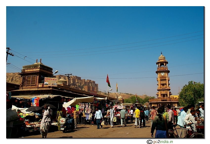 Clock tower and fort