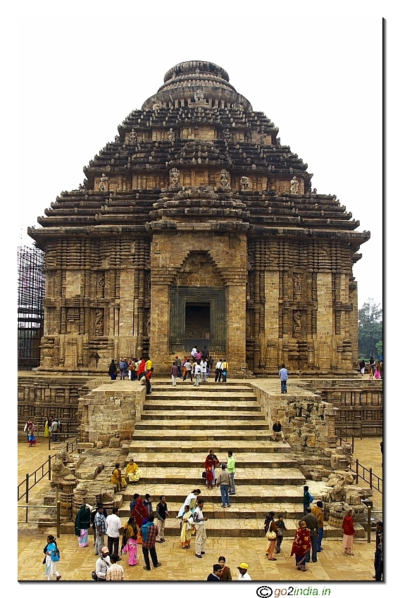 Main hall of Konark sun temple
