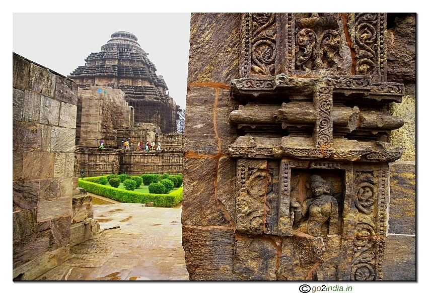 Wall of Konark sun temple