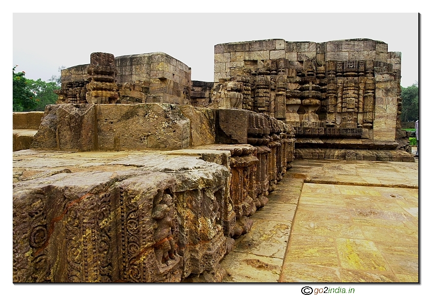 Konark Sun temple view from side