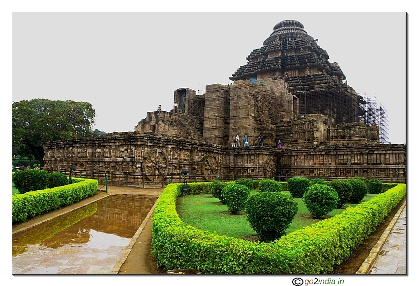Konark sun temple from a side