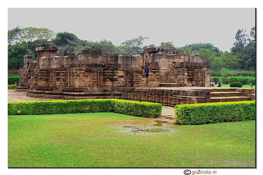 Damaged part of the temple at Konark