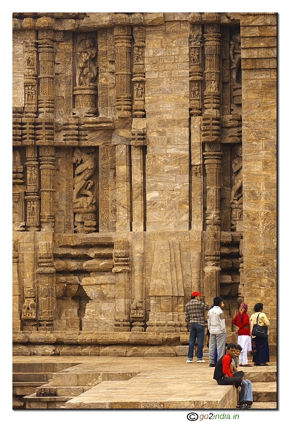 Tourist at the Konark Sun temple