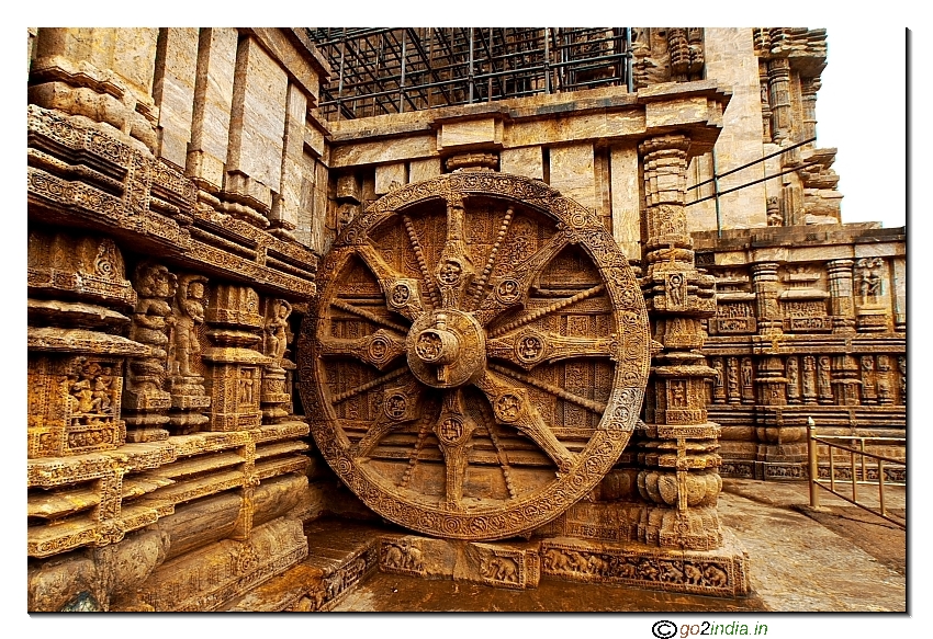 Konark sun temple single wheel 3D vision