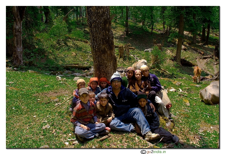 With the Kids of Garhwal