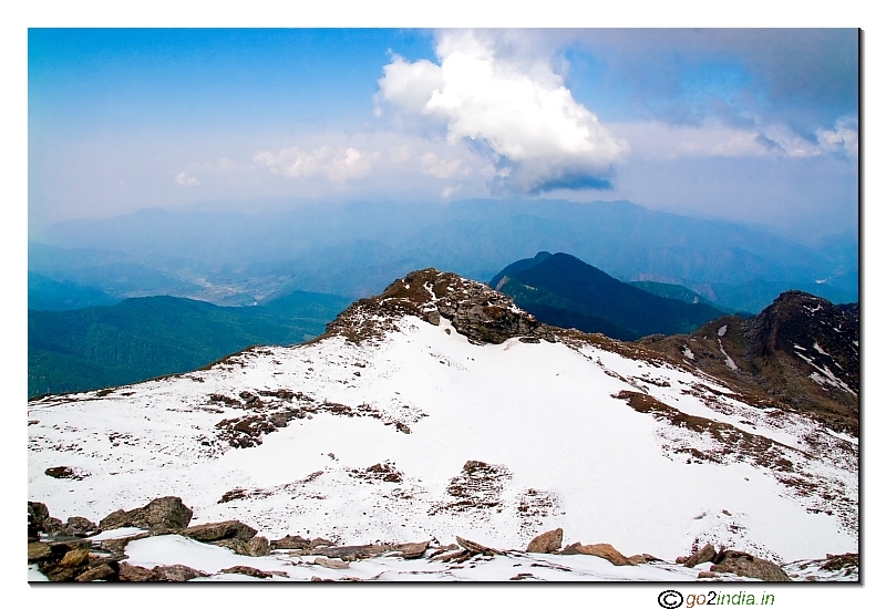 Kedarkantha hill view during trekking at Uttarachanchal 