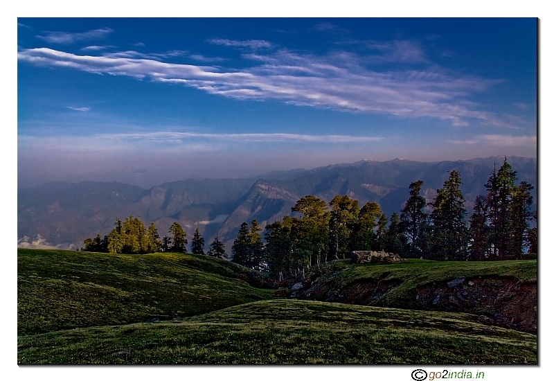 Camp site during Kedarkantha trekking below the Kedar Kantha hill