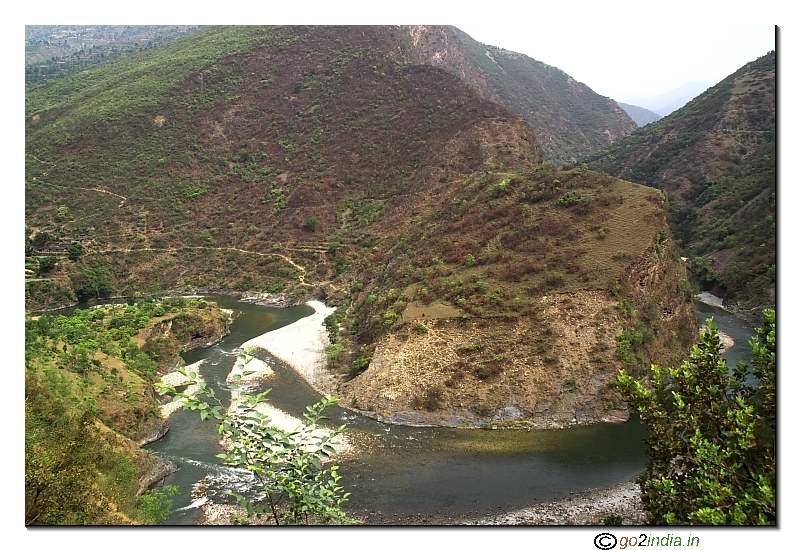 Yamuna River on the way to Sankri from Mussoorie