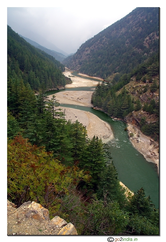 River Bhagirathi on the way to Gangotri