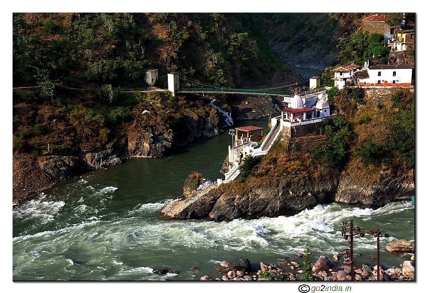 Confluence of river Mandakini & Alaknanda at Rudraprayag