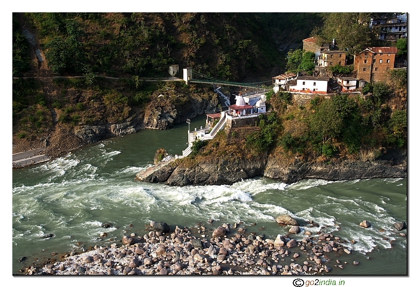 Alaknanda from Badrinath Dham and Mandakini from Kedarnath Dham joining 